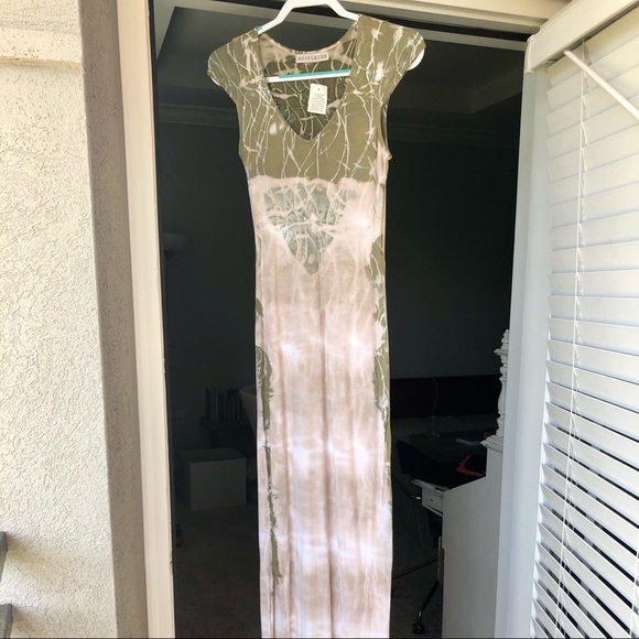 NWT Revolve Woodleigh Camo Tie-Dye Maxi Dress - Picture 4 of 4